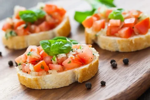 Bruschetta tomate-basilic
